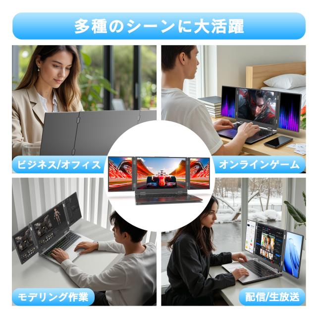 Windows11 Core i7-1260P SSD512GB メモリ16GB 3画面ゲーミングノートパソコン16型 Windows11搭載 WPS Office付